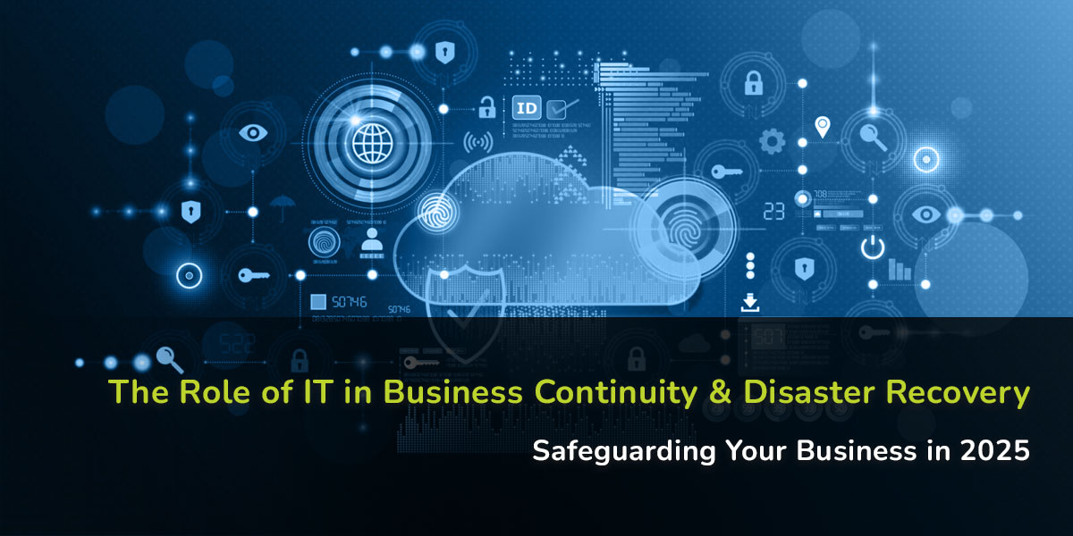 IT leader reviewing downtime and disaster recovery metrics in a dark office